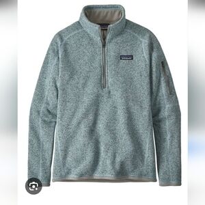 Patagonia Gray And Blue Quarter-Zip Better Sweater